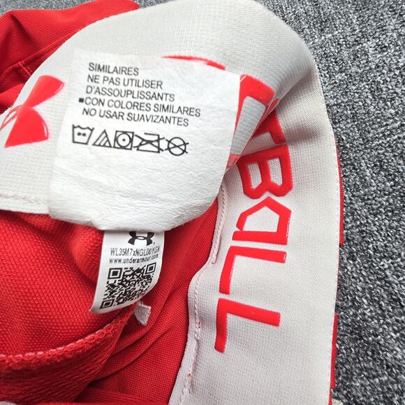 Under Armour Softball Pants Women's Red Size M Belted - Picture 5 of 6